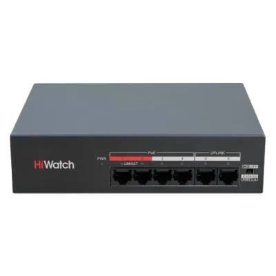 PoE-коммутатор 6 портов, 35 Вт · DS-S0106-MP